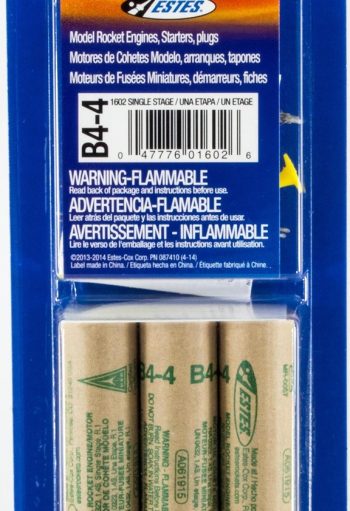 Estes Rocket Motors B6-4 (Pk3) D-ES1606
